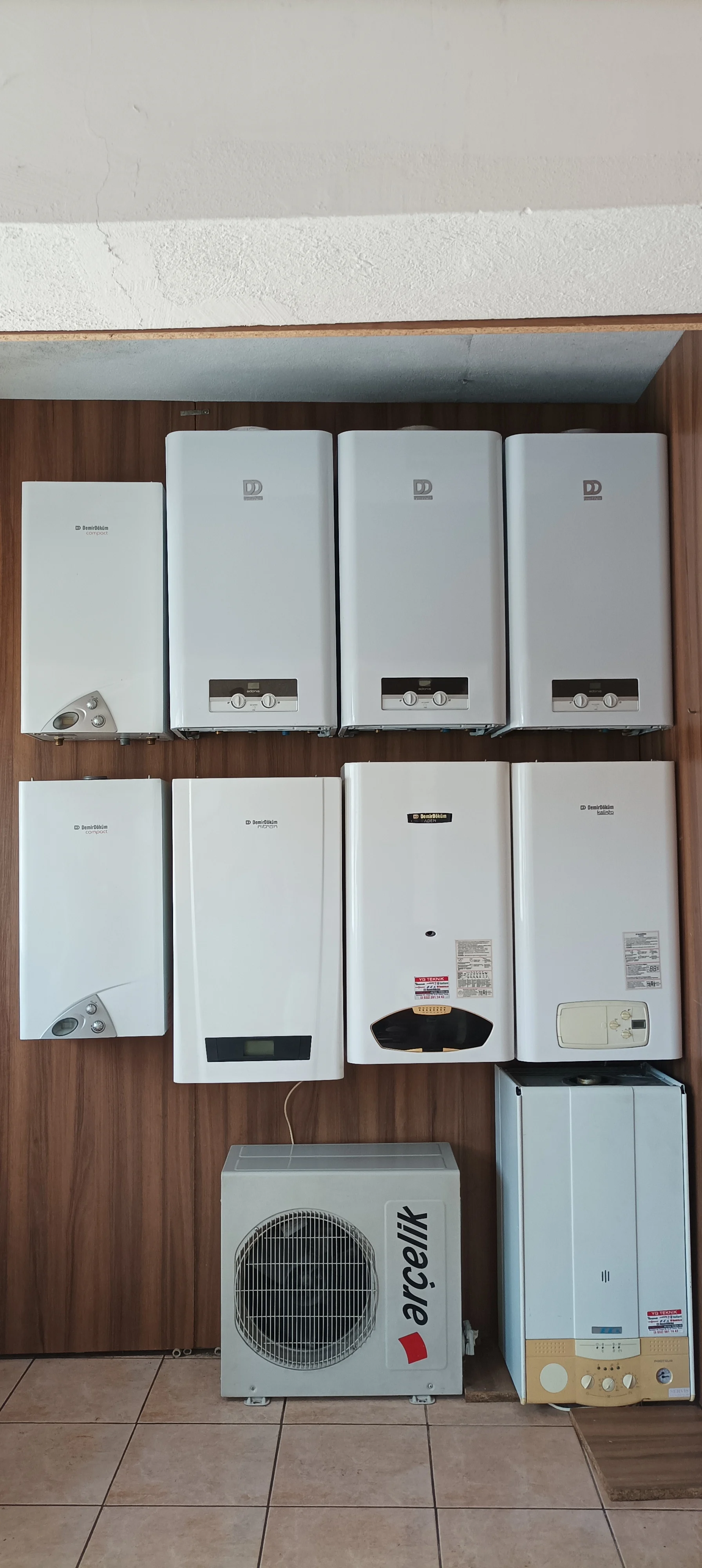 İkinci el kombiler 1 yıl garantili 